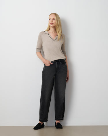 Tipped Polo Sweater