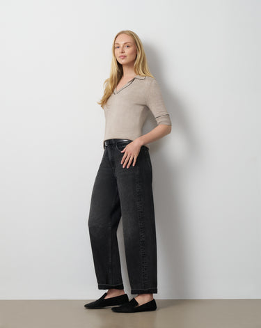 Tipped Polo Sweater