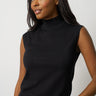 Extended Shoulder Mock Neck Sweater