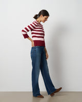 Textured Variegated Stripe Cardigan