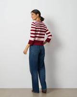 Textured Variegated Stripe Cardigan