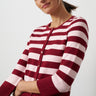 Textured Variegated Stripe Cardigan