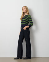 Textured Variegated Stripe Cardigan