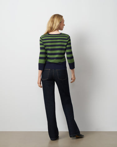Textured Variegated Stripe Cardigan