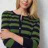 Textured Variegated Stripe Cardigan