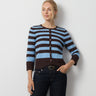 Textured Variegated Stripe Cardigan