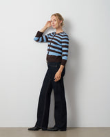 Textured Variegated Stripe Cardigan