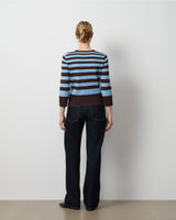 Textured Variegated Stripe Cardigan