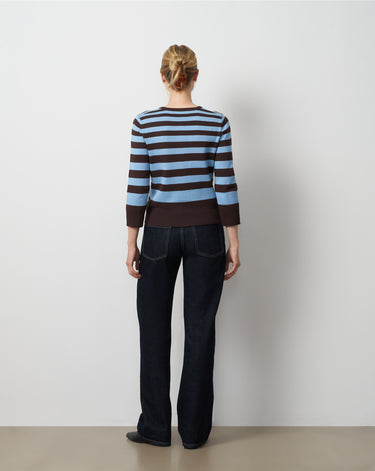 Textured Variegated Stripe Cardigan