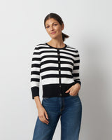 Textured Variegated Stripe Cardigan