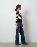 Textured Variegated Stripe Cardigan