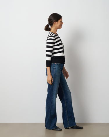Textured Variegated Stripe Cardigan