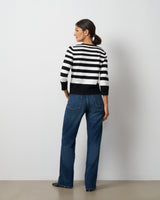 Textured Variegated Stripe Cardigan