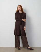 Cable Rib Open Front Duster Cardigan