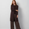 Cable Rib Open Front Duster Cardigan