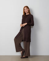 Cable Rib Open Front Duster Cardigan