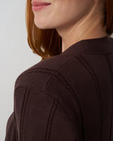 Cable Rib Open Front Duster Cardigan