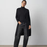 Cable Rib Open Front Duster Cardigan