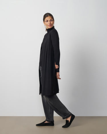 Cable Rib Open Front Duster Cardigan