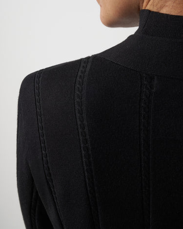 Cable Rib Open Front Duster Cardigan
