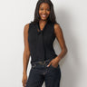 Tie Neck Sleeveless Sweater
