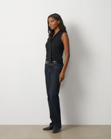 Tie Neck Sleeveless Sweater