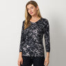 Floral Animal Print Button Front Cardigan