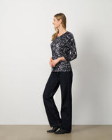 Floral Animal Print Button Front Cardigan