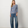 Floral Animal Print Button Front Cardigan