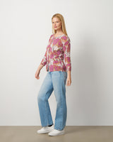 Floral Animal Print Button Front Cardigan