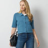 Milano Knit Button-Front Cardigan