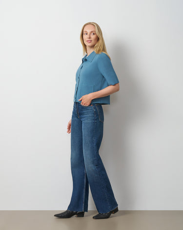Milano Knit Button-Front Cardigan