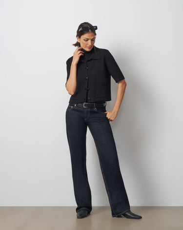 Milano Knit Button-Front Cardigan