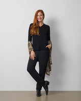 Wide Rib V-Neck Sweater