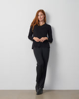 Wide Rib V-Neck Sweater