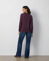 Wide Rib V-Neck Sweater