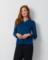 Wide Rib V-Neck Sweater