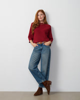 Boat Neck Dolman Sweater