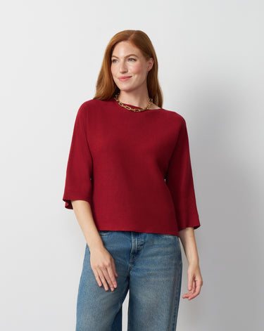 Boat Neck Dolman Sweater