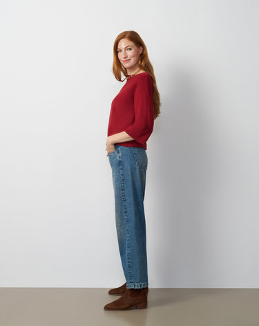 Boat Neck Dolman Sweater