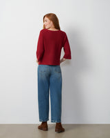 Boat Neck Dolman Sweater
