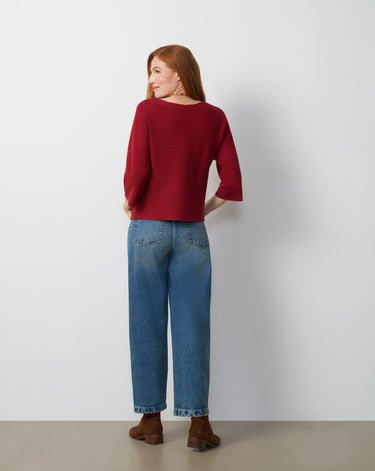 Boat Neck Dolman Sweater