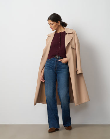 Boxy Button Front Cardigan