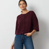Boxy Button Front Cardigan