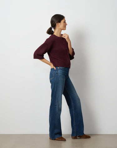 Boxy Button Front Cardigan