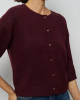 Boxy Button Front Cardigan