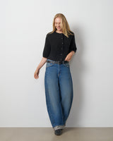 Boxy Button Front Cardigan