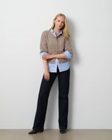 Boxy Button Front Cardigan