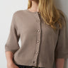 Boxy Button Front Cardigan