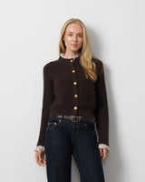 Ruffle Trim Pocket Cardigan